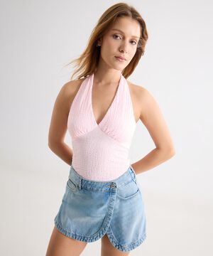 Crop top sin manga